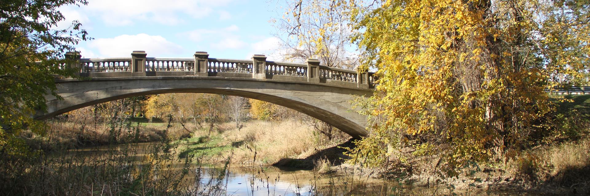 A bridge over a creek in Chatham-Kent