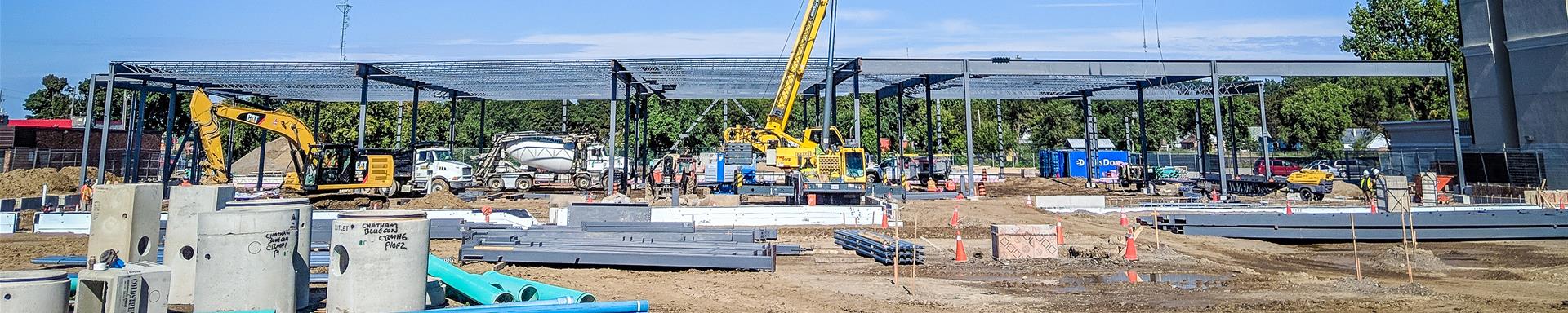 A construction site in Chatham-Kent