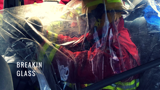 Firefighters use Breakin Glass products while rescuing victims of car crashes