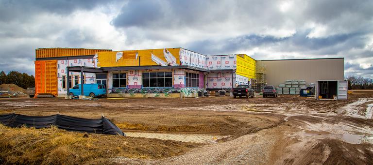 Construction of the building is well on its way and will be ready in the next few months.