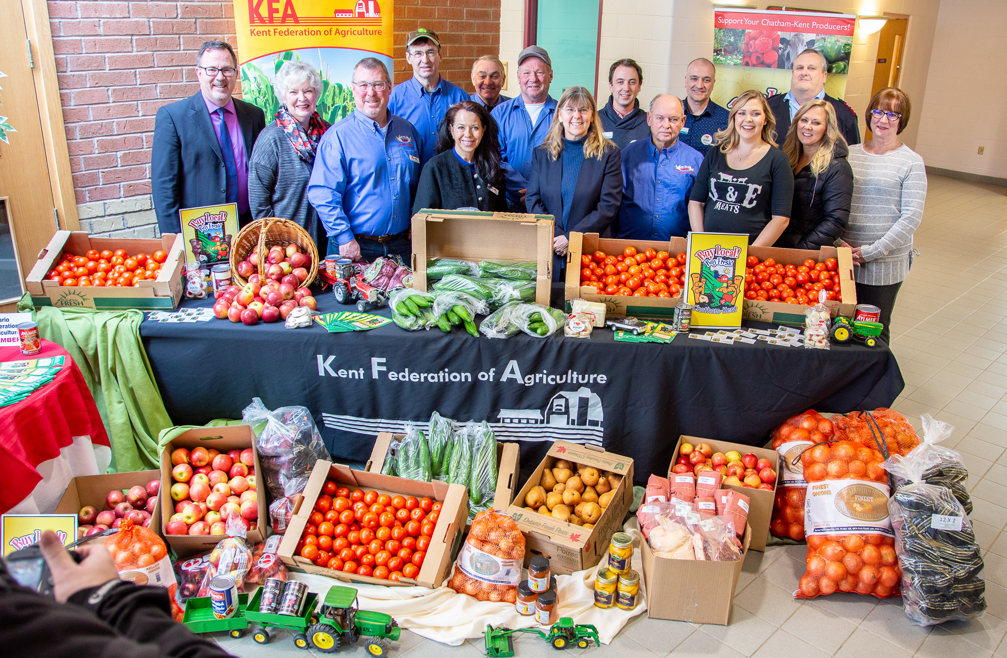 Kent Federation of Agriculture, Outreach For Hunger, and the Salvation Army