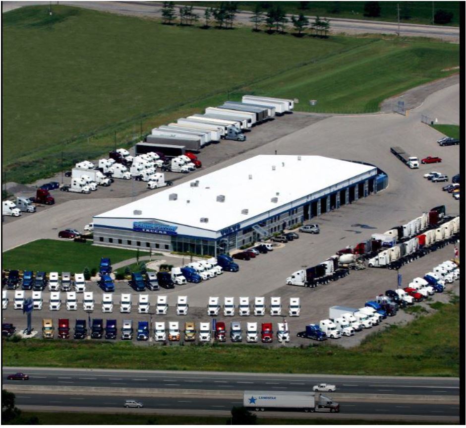 The image features an artist rendition of the new Expressway Trucks location.