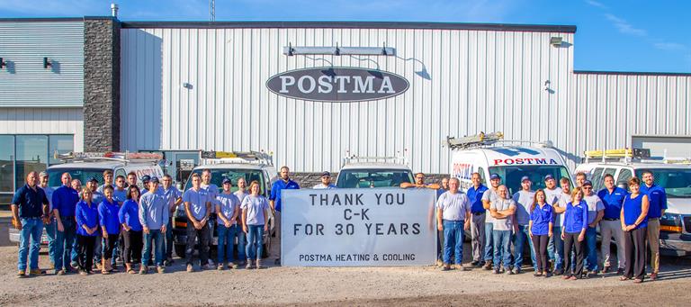 The Postma team thanks everyone in Chatham-Kent for 30 years of business