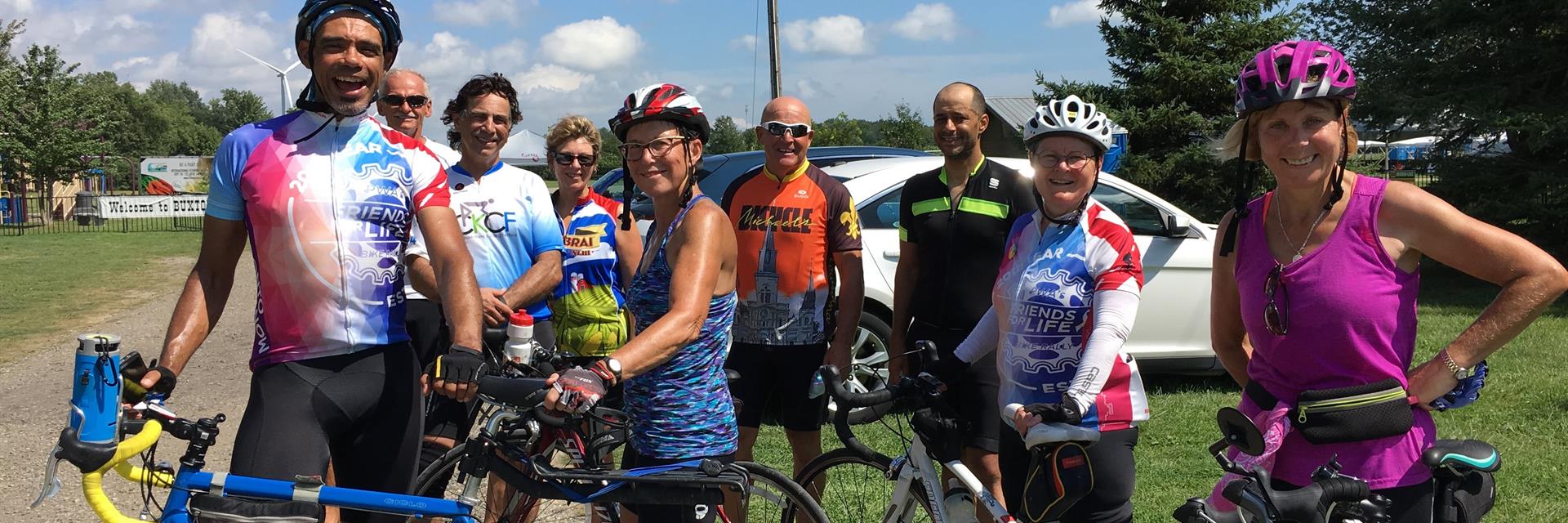 A group of CK Cycle riders.