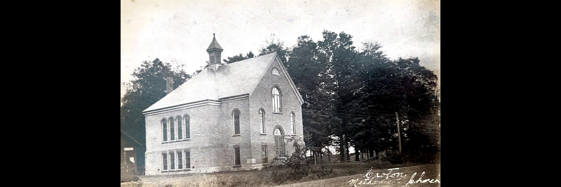 vintage photo of a church in croton