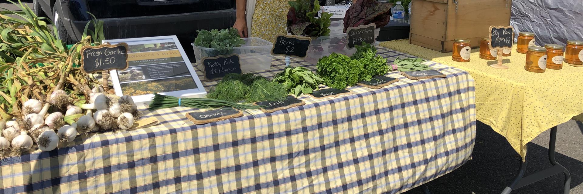 woman selling produce at a market