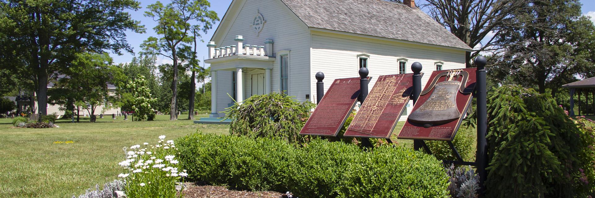 view of the buxton schoolhouse 