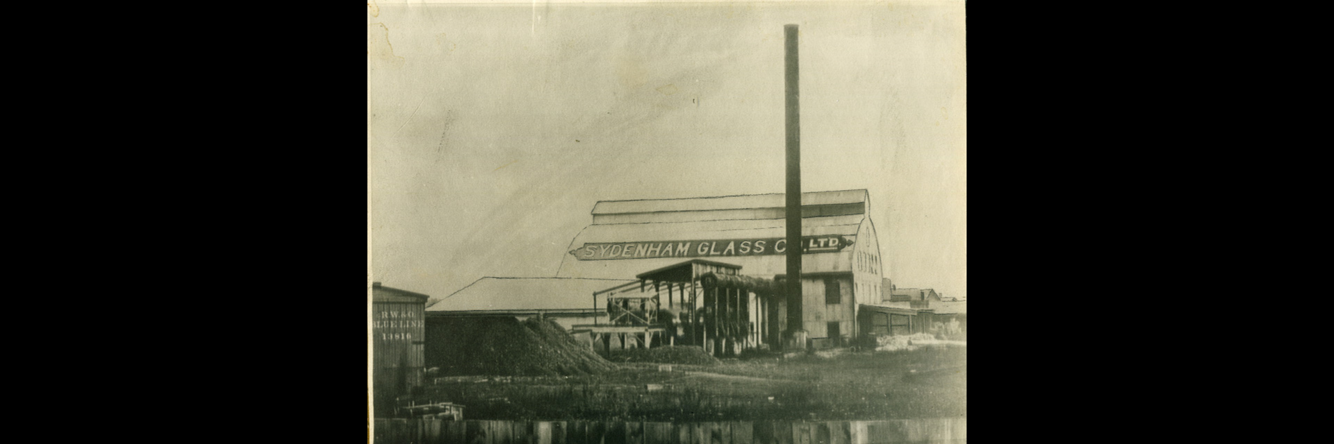old photo of sydenham glass factory 